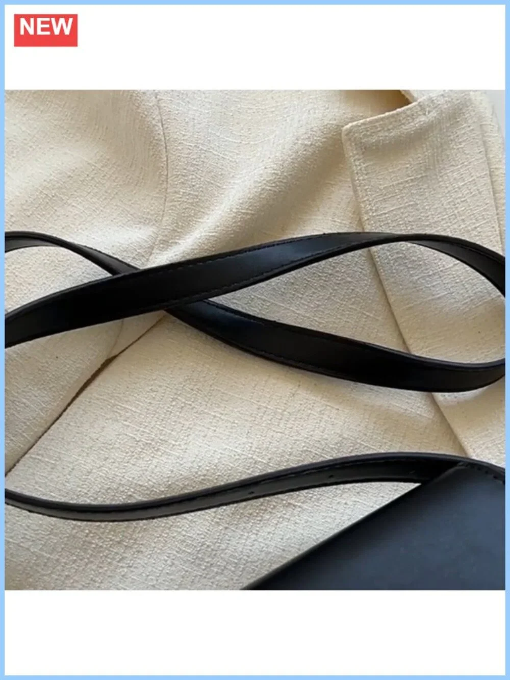 Vegan Leather Hobo Shoulder Bag Y2K Trendy Zipper Clutch 2 Removable Straps